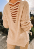 Temperament Women'S Long-Sleeved Wool Sweater