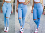 Fashion Slim blue jeans