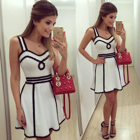 Elegant sling sleeveless dress