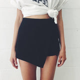 Layered Short Pants with Strap