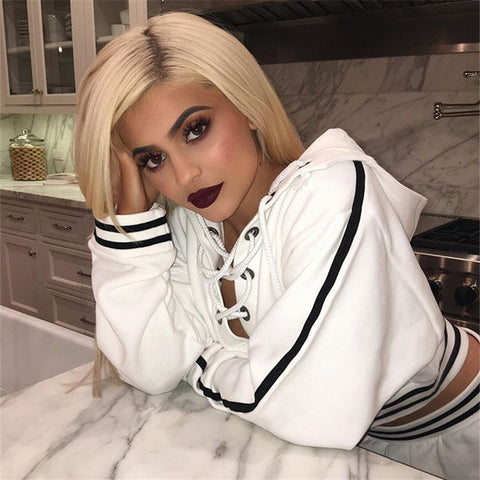 DESIGN LONG-SLEEVED HOODED SWEATER