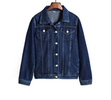 Loose Long-Sleeved Denim Jacket