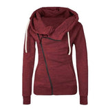 Women hoodies sweatshirts zipper Long Sleeve Warm Female Hoodies
