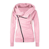 Women hoodies sweatshirts zipper Long Sleeve Warm Female Hoodies