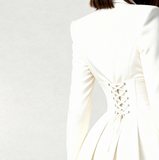 Women'S Sweet Long Sleeved Lace Splicing Dress