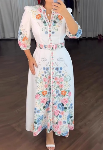 Slim Elegant Long Sleeve Dress