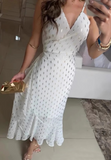 Fashion V-Neck Sling Sleeveless Dress