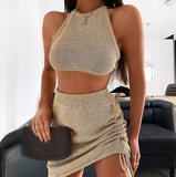 Sexy Sleeveless Two piece Set