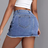 Women'S High Waisted Denim Skirt