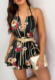 Women'S Sexy Backless V-Neck Jumpsuit