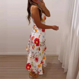 Sling Flowers Sexy Sleeveless Dress