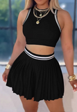 Women'S Sleeveless Two Piece Set