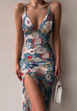 Sexy Print Sling Sleeveless Dress