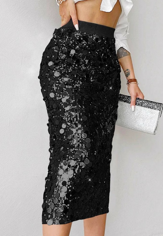 Women'S Fashion Solid Color Elegant High Waist Skirt