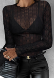 Long Sleeved Women'S Fashion Slim Shirt Top