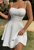 Jacquard Sexy Strap Sleeveless Dress