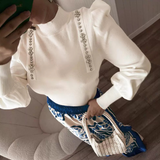 Casual Hot Stamping Long Sleeved Shirt