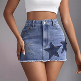 Women'S High Waisted Denim Skirt