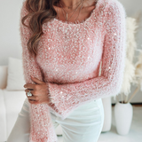 Women'S Pink Long Sleeved Shirt