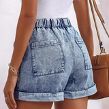 Women'S Light Blue Denim Shorts