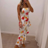 Sling Flowers Sexy Sleeveless Dress