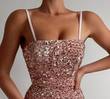 Women'S Sling Sparkling Mini Sleeveless Dress