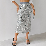 Women'S Fashion Solid Color Elegant High Waist Skirt