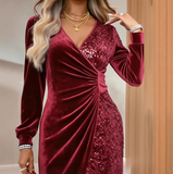 Sexy Fashion V-Neck Glitter Dress