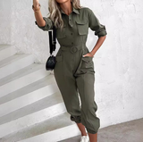 Long Sleeve Women'S Casual Jumpsuit