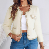 Temperament Knitted Long Sleeved Cardigan Jacket