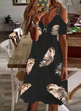 Sling Elegant Sleeveless Print Loose Dress