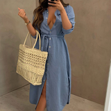 Fashion Short Sleeve Sexy Cardigan Dress