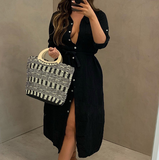 Fashion Short Sleeve Sexy Cardigan Dress