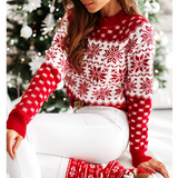 Round Neck Casual Long-Sleeved Knitted Sweater