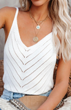 Solid Color Sling Plus Size Sleeveless Vest Tops