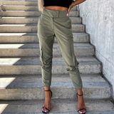 Elegant Temperament High Waist Casual Pants