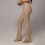 Sexy Knitted Trousers Beach Pants