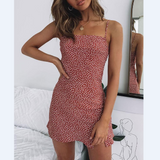 Printed Sexy Sling Sleeveless Mini Dress