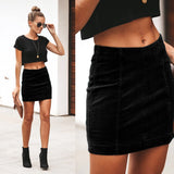 Women'S Solid Color Sexy Bag Hip Skirt