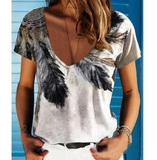 Design Women V-Neck Short-Sleeved T-Shirt