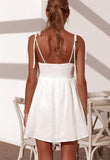 White Sling Sleeveless Dress