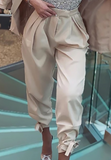 Fashion Apricot Casual Pants