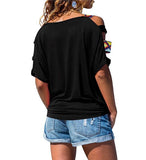 Short-Sleeved Strapless T-Shirt Top