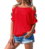 Short-Sleeved Strapless T-Shirt Top