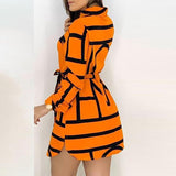 Fashion Printed Long Sleeve Dress