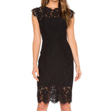 Sexy Solid Color Lace Slim Hip Dress