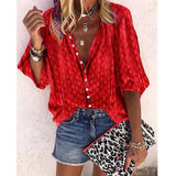 Sweet Long Sleeve Printed Chiffon Shirt