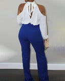 Sweet Women Solid Color Sexy Chiffon Blouse