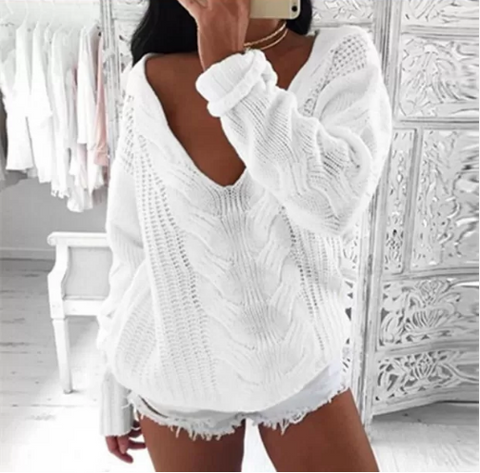 Winter Hot Sale Strapless Sexy Sweater