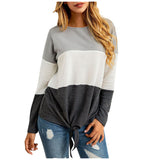 Loose Women's Round Neck Long Sleeve Top